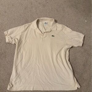Lacoste Cream Polo Shirt